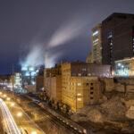 Demolition of the Ramsey County Jail in St. Paul, Minnesota.