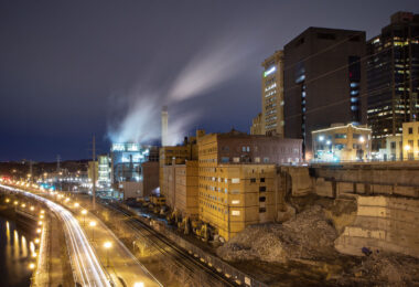 Demolition of the Ramsey County Jail in St. Paul, Minnesota.