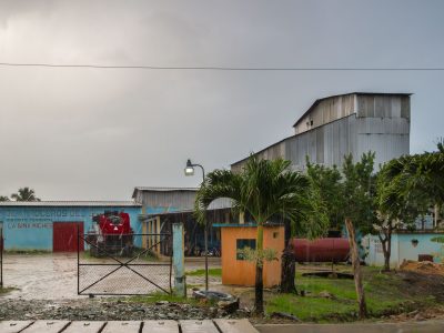 Rice Mill Under Storm Clouds in La Gina-Miches