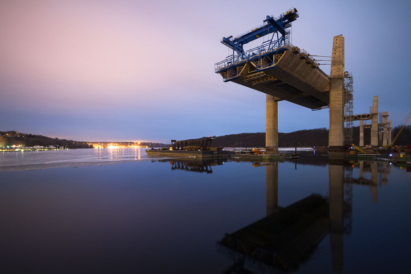 St Croix Crossing under construction in 2016