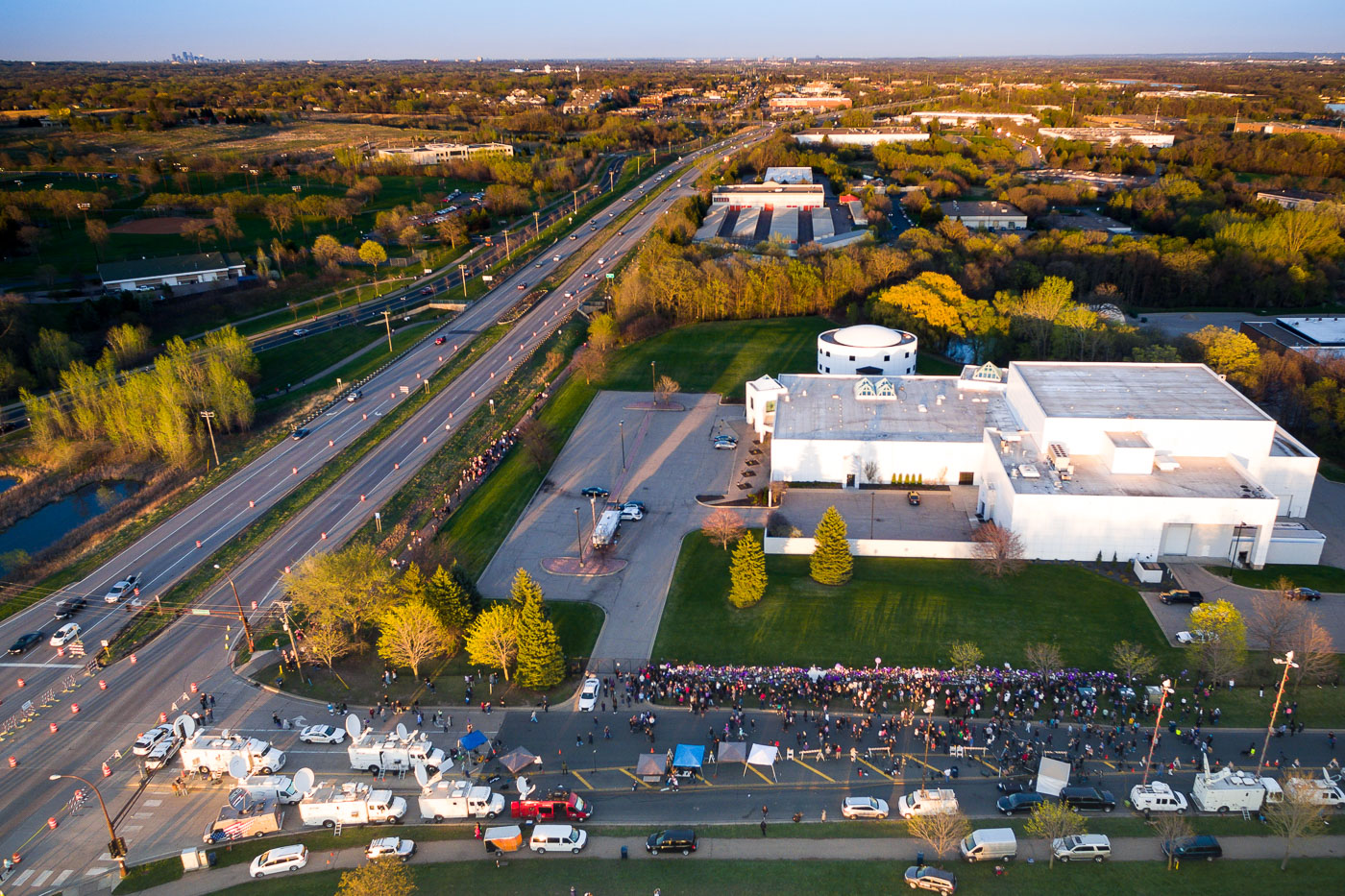 Paisley park after Princes death in April 2016