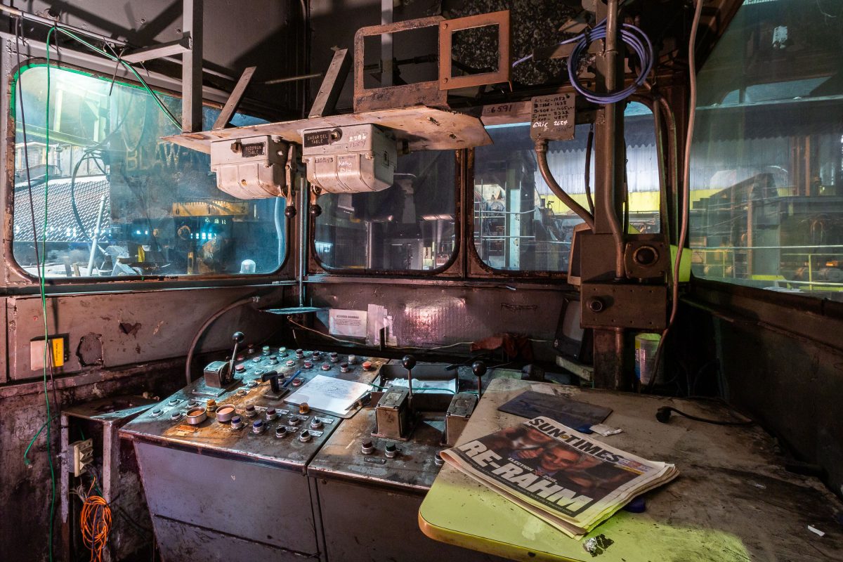 Crane Operator’s Booth at ArcelorMittal East Chicago