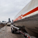 A bulkmatic semi in Omaha, Nebraska.