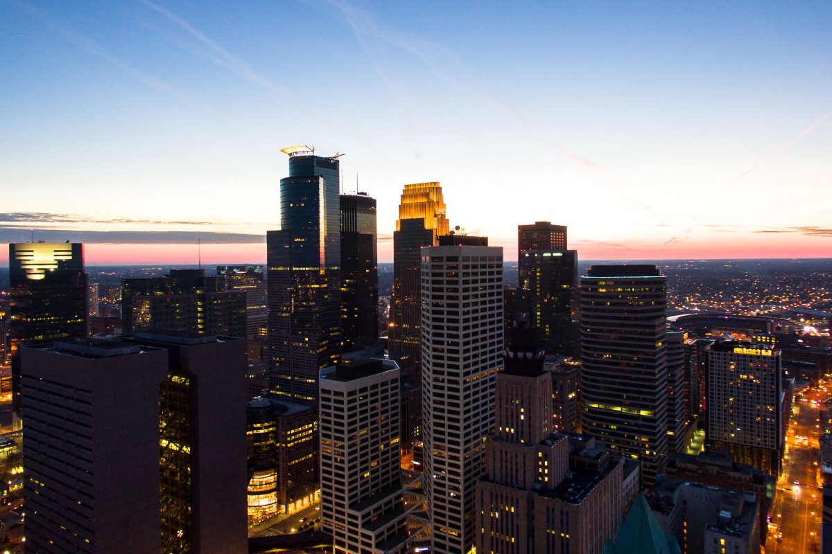 Downtown Minneapolis Skyline in 2017