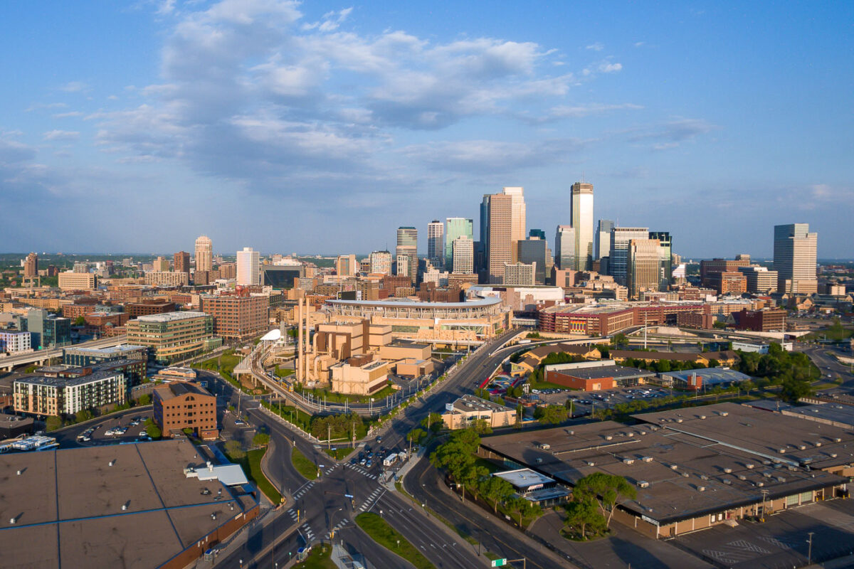 Downtown Minneapolis Skyline from the North