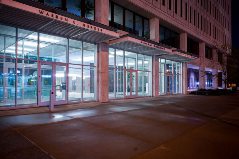 Warren E. Burger Federal Building 1 Warren E. Burger Federal Building United States Courthouse in downtown St Paul.