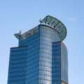 The crown on top of the Capella Tower.  They recently switched the lighting over to LED