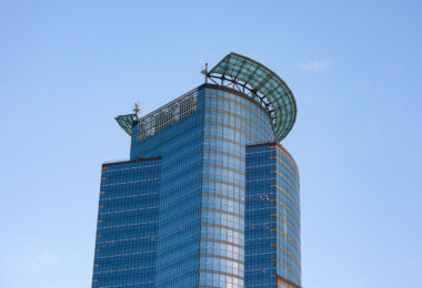The crown on top of the Capella Tower.  They recently switched the lighting over to LED lighting.