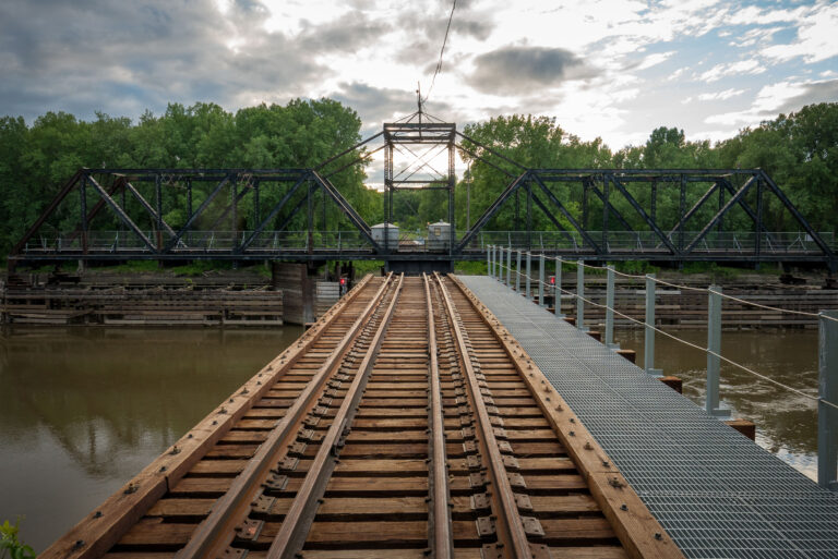 Dan Patch Line Bridge, Bloomington and Savage 3 Dan Patch Line Bridge over the Minnesota River between Bloomington and Savage.
