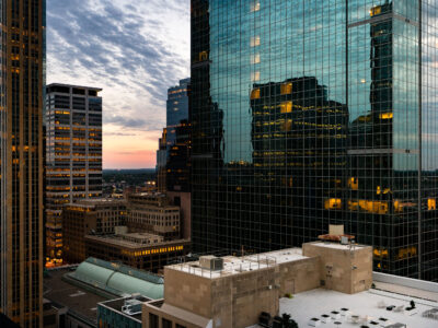 June sunset in Downtown Minneapolis