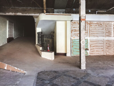 Suburban World Theatre interior renovation in 2017
