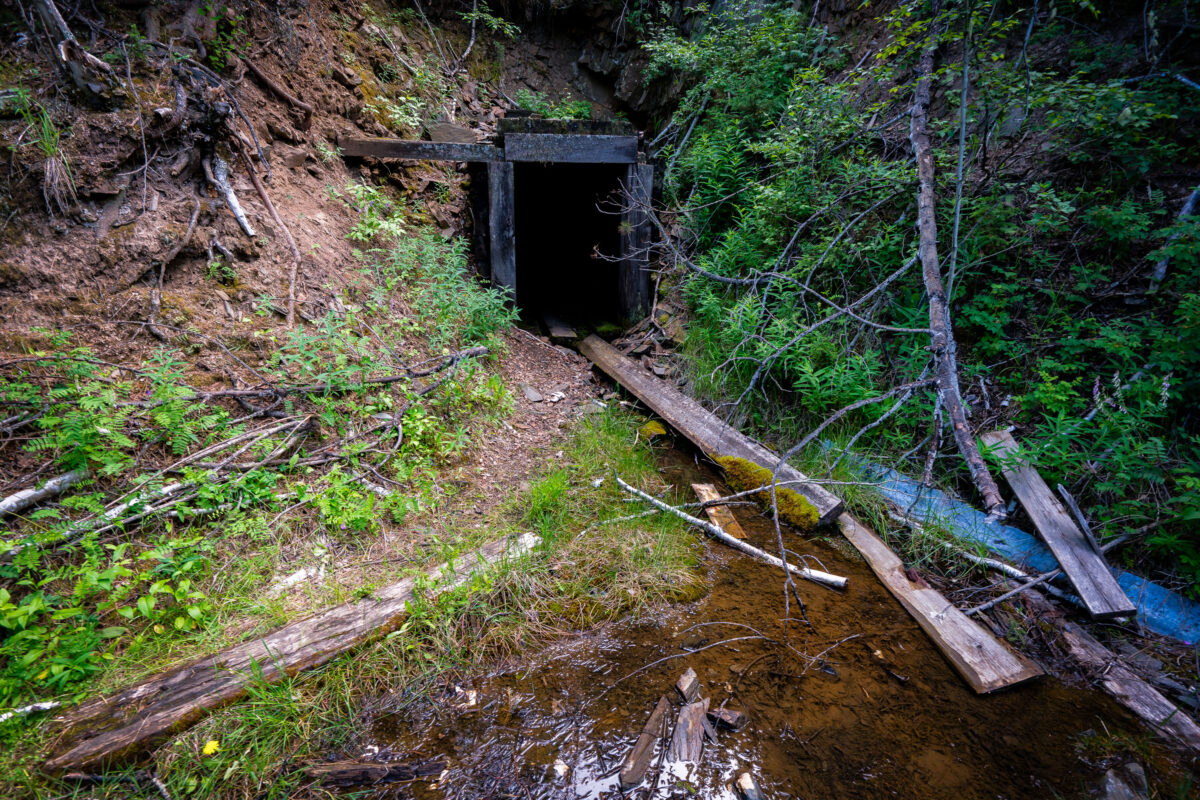Abandoned Mine Entrance Near Lead, South Dakota