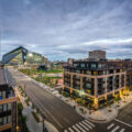 Edition Apartments and US Bank Stadium in Downtown East Minneapolis.