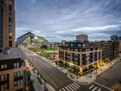 Edition Apartments and US Bank Stadium, Downtown East Minneapolis