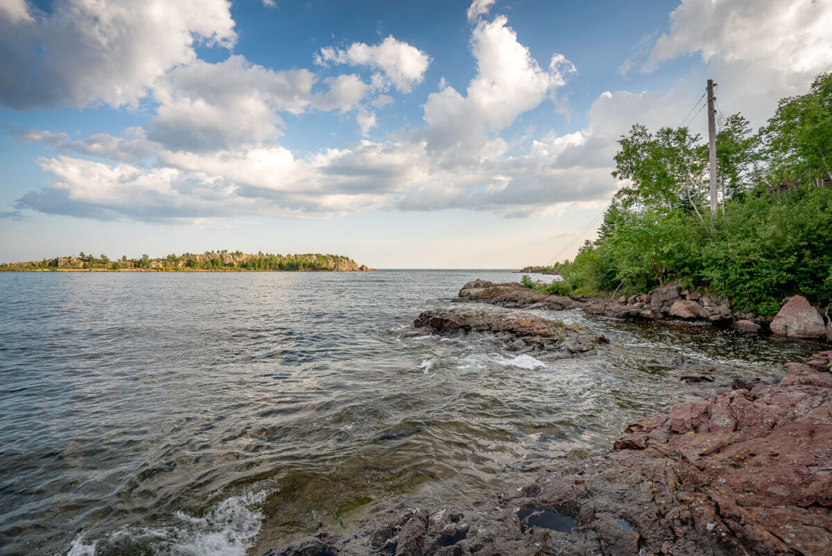 Lake Superior Shore in Taconite Harbor