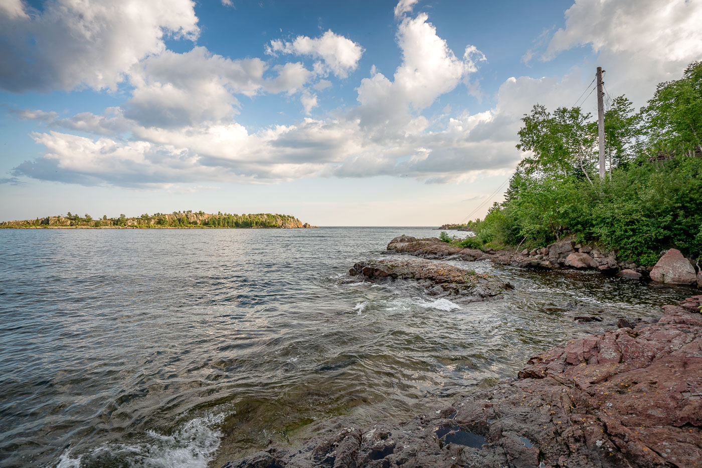 Lake Superior Shore in Taconite Harbor
