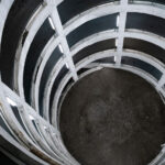 Spiral parking garage in downtown Minneapolis. These type of parking garages are so photogenic.