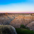 Sunset at the Buffalo Gap National Grasslands.