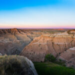 Sunset at the Buffalo Gap National Grasslands.