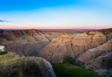 Sunset at the Buffalo Gap National Grasslands.