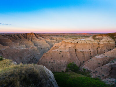 Buffalo Gap National Grasslands: Sunset Over Badlands