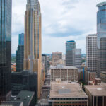 Looking out of AT&T Tower in Downtown Minneapolis.