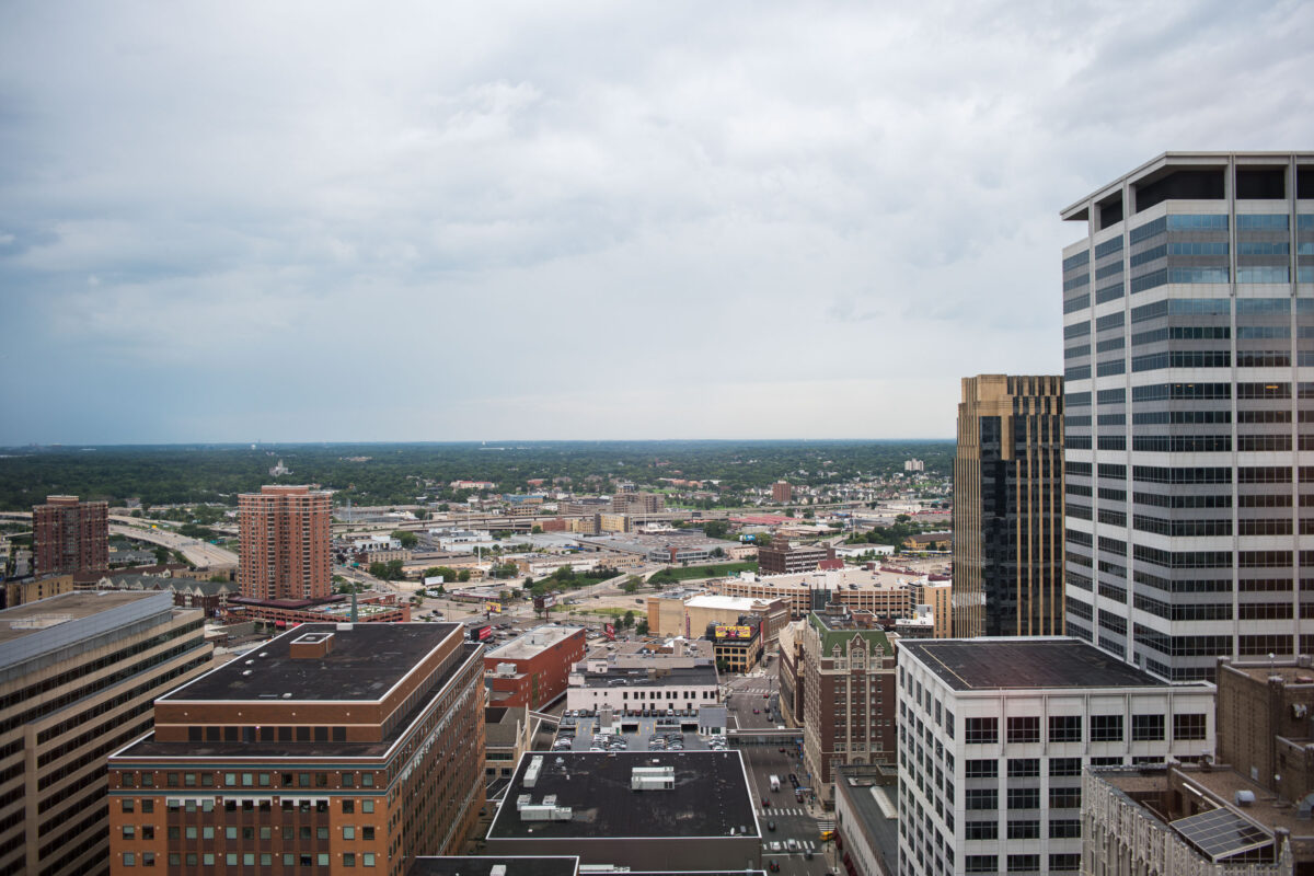 Minneapolis Downtown from AT&T Tower, 25th Floor