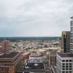 Minneapolis as seen from around the 25th floor of the AT&T Tower in downtown Minneapolis.