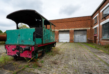 Abandoned trains in Belgium.