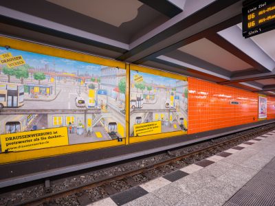 Berlin Wedding U-Bahn Station Platform Art