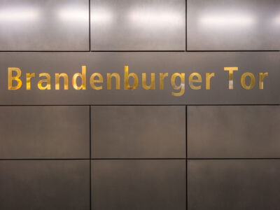 Brandenburger Tor Station Sign, Berlin