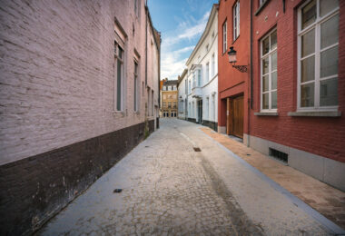 The streets of Bruges.