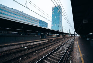 Brussels South/Midi Train Station in Belgium. September 2017.