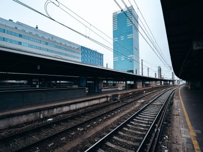 Brussels South/Midi Station Platforms and Pullman Hotel