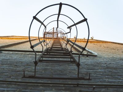 Caged Ladder on Viterra Grain Elevator, Minneapolis