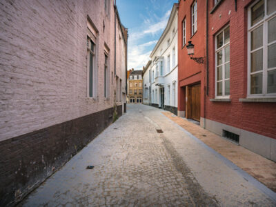 Cobblestone Street in Bruges