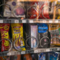 Condoms in a vending machine in Zurich Switzerland