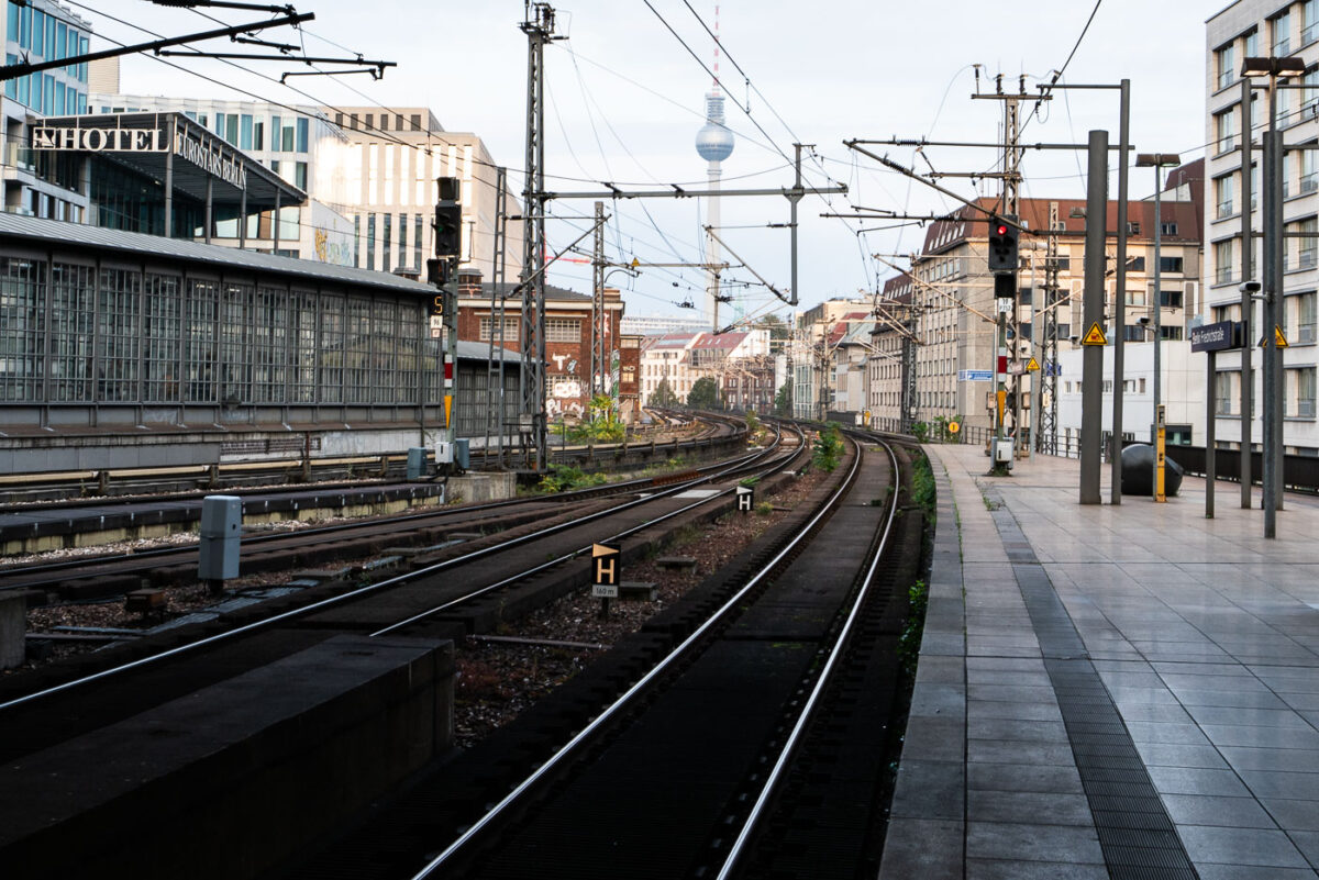 Eastward Curve at Berlin Friedrichstraße