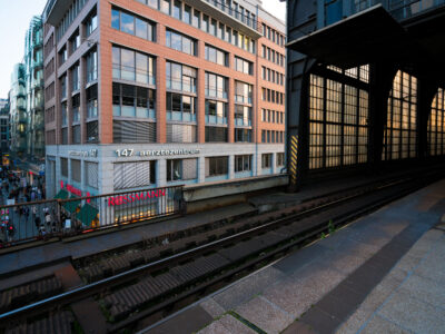 Berlin Friedrichstraße Station: Elevated Tracks and Georgenstraße