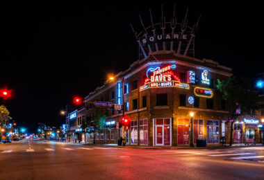 Calhoun Square at Hennepin/Lake in Uptown Minneapolis.