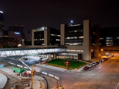 Hennepin County Medical Center Skyway, Minneapolis at Night
