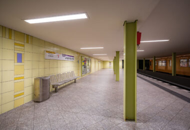 The Leopoldplatz U-Bahn Station in Berlin Germany.
