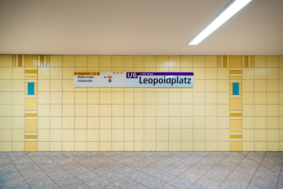 The Leopoldplatz U-Bahn Station in Berlin Germany.