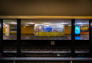 A store at the Seestrabe Station in Berlin.