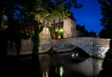 An evening in Bruges Belgium.