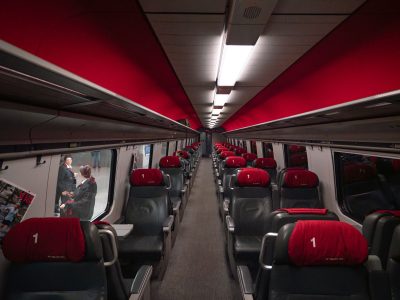 Inside an SBB First-Class Carriage