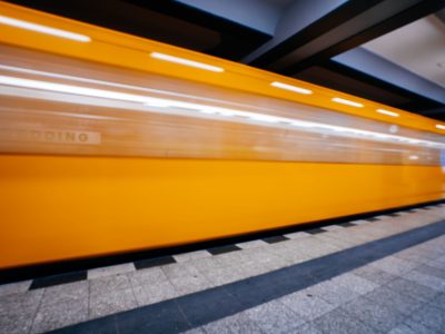 Berlin U6 Train at Wedding Station