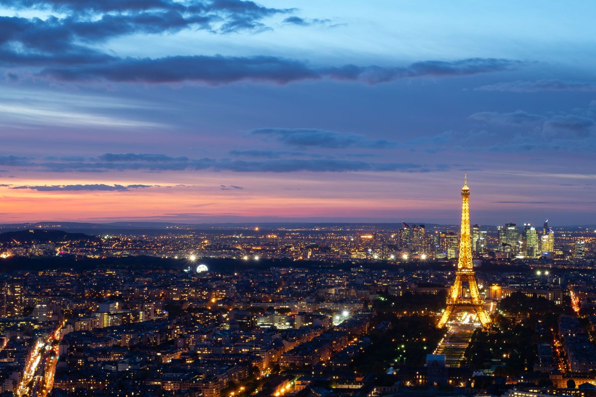 Eiffel Tower from Montparnasse Tower Observation Deck, Paris