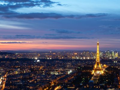 Eiffel Tower from Montparnasse Tower Observation Deck, Paris