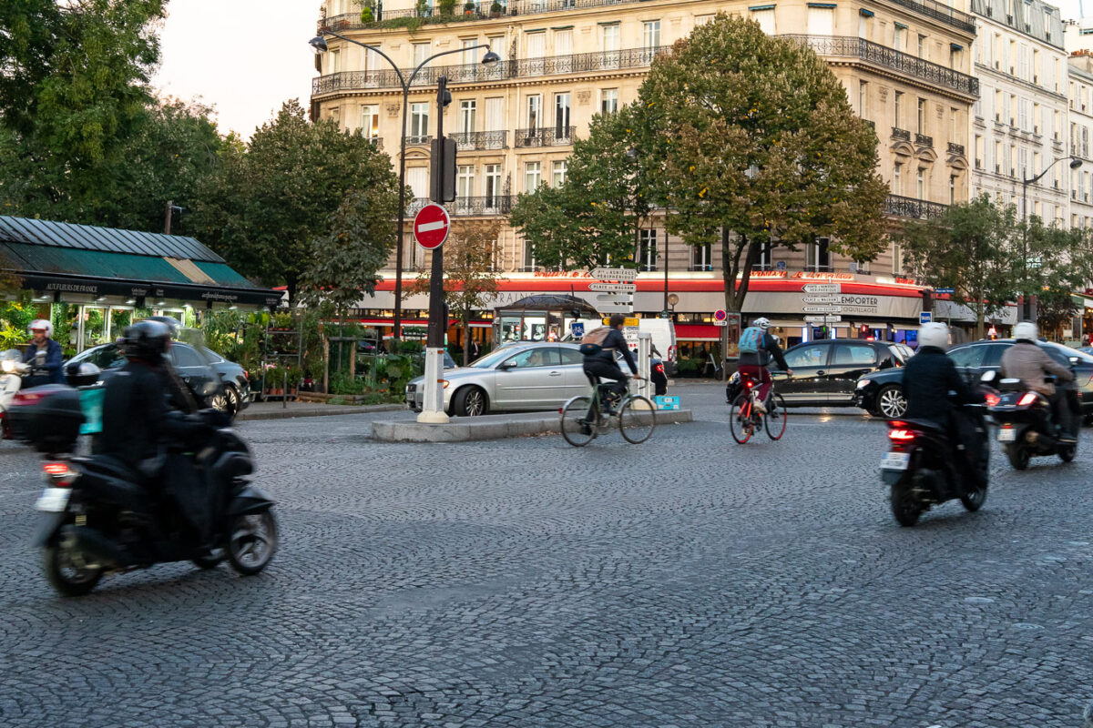 Evening Traffic at Place de l’Alma, Paris
